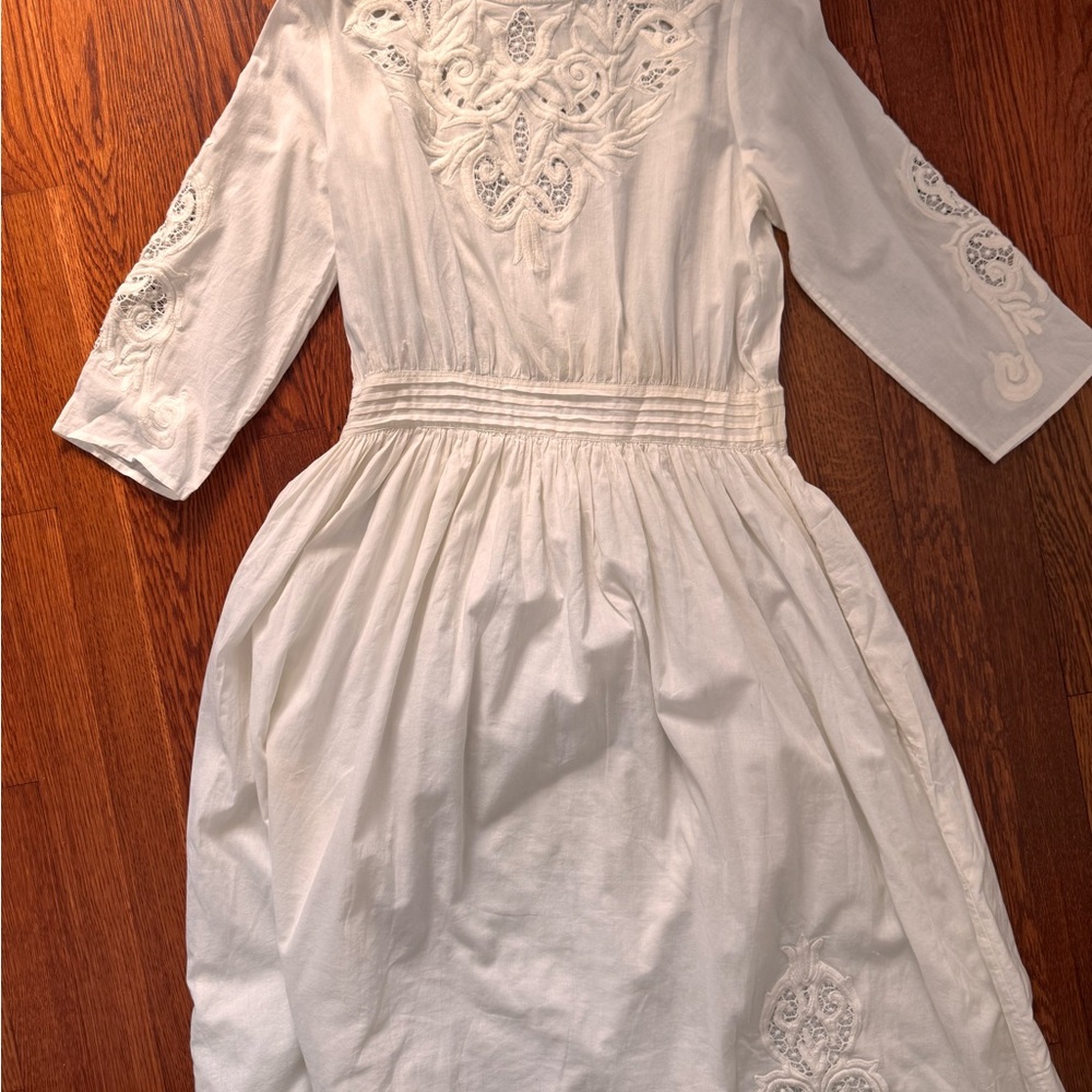 Sezane white Embroidered Blouse
